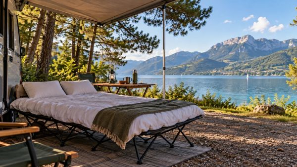 Comment choisir un lit pliant camping 2 places confortable ?