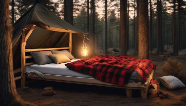 Penser à votre confort : choisissez un lit double camping adapté