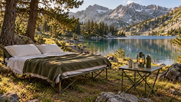 Profitez de nuits confortables avec un lit de camp 2 places